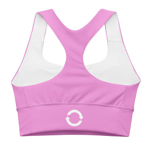 Arrows Sports Bra - Pink/White