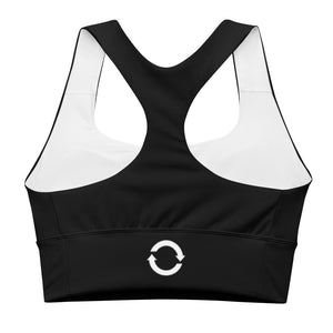 Multi Logo Sports Bra - Black/White