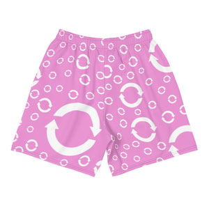 Arrows Workout Shorts - Pink/White