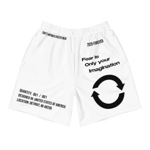 Open image in slideshow, Men’s Workout Shorts - White/Black
