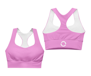 Arrows Sports Bra - Pink/White