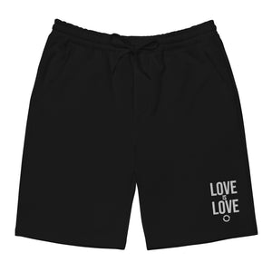 Open image in slideshow, Love is Love Embroidered Cotton Shorts
