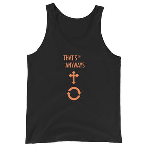 Open image in slideshow, Unisex Tank Top - Black/Orange
