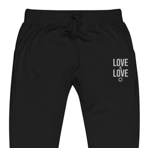 Love is Love Embroidered Joggers