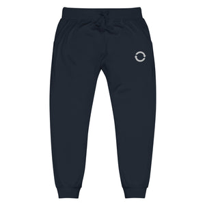 Open image in slideshow, Arrows Embroidered Joggers - Navy/White
