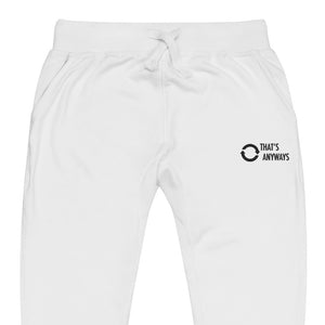 1st Edition Embroidered Joggers - White/Black