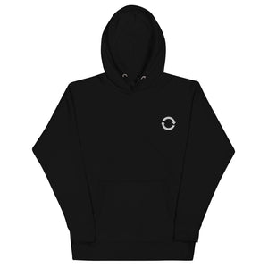 Open image in slideshow, Embroidered Arrows Hoodie - Black/White
