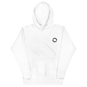 Embroidered Arrows Hoodie - White/Black