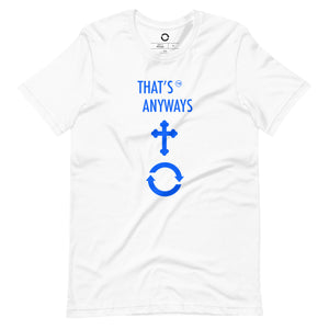 Open image in slideshow, Unisex t-shirt - White/Blue
